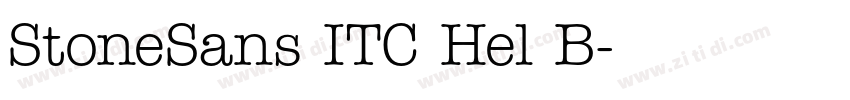 StoneSans ITC Hel B字体转换 StoneSans ITC Hel B字体转换